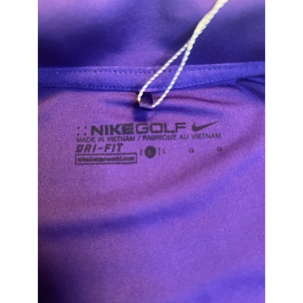 Nike Golf Womens Shirt Large Purple Zurich Classic TPC Louisiana Dri-FIT
